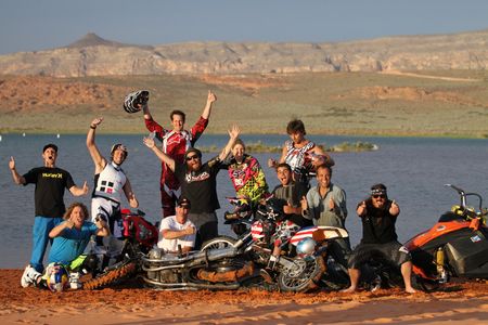 Travis Pastrana, Tommy Passemante, Jeremy Rawle, Gregg Godfrey, Erik Roner, Jolene Van Vugt, Jim DeChamp, and Greg Powel