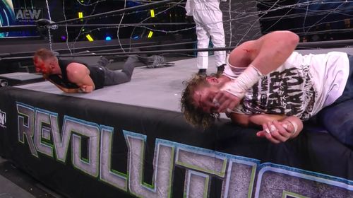 Kenny Omega and Jonathan Good in All Elite Wrestling: Revolution (2021)