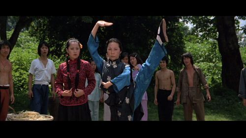 Linda Lin and Jing Tang in Drunken Master (1978)