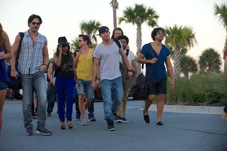 Jada Pinkett Smith, Matt Bomer, Joe Manganiello, Kevin Nash, Adam Rodriguez, and Channing Tatum in Magic Mike XXL (2015)