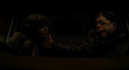 Scarlett Johansson and Adam Pearson in Under the Skin (2013)