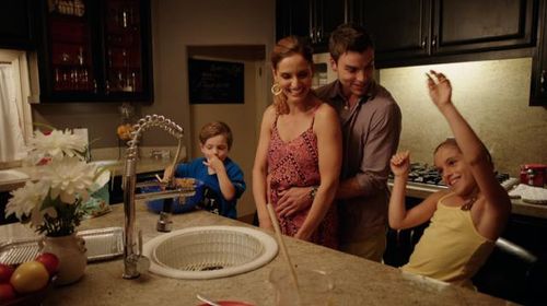 Still from Murder in Mexico - Dakota Bright, Ashton Bright, Colin Egglesfield, Leonor Varela