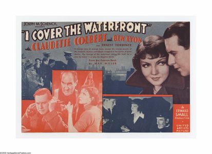 Claudette Colbert, Ben Lyon, and Ernest Torrence in I Cover the Waterfront (1933)