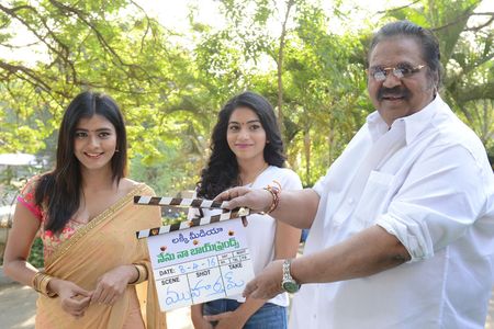 Dasari Narayana Rao, Punarnavi Bhupalam, and Hebah Patel at an event for Naanna Nenu Naa Boyfriends (2016)