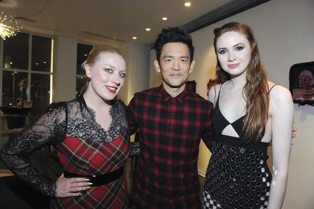 John Cho, Karen Gillan, and Rachel Jackson