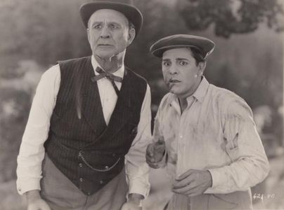 Antonio Moreno and Charles Ogle in Flaming Barriers (1924)