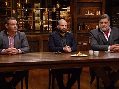 Matt Preston, George Calombaris, and Gary Mehigan in MasterChef Australia: Sudden Death Elimination Challenge & MasterCl