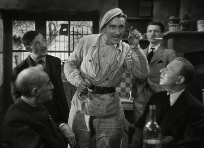 Arthur Devère, Guy Favières, Robert Le Vigan, Georges Rollin, and Louis Seigner in It Happened at the Inn (1943)