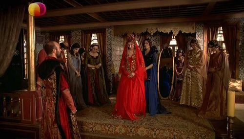 Nebahat Çehre, Halit Ergenç, Sema Kecik, Selma Ergeç, and Pinar Caglar Genctürk in The Magnificent Century (2011)