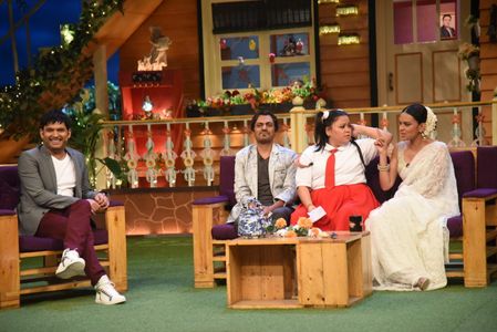 Nawazuddin Siddiqui, Bharti Singh, Bidita Bag, and Kapil Sharma in The Kapil Sharma Show (2016)