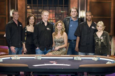 Jennifer Tilly, Shana Hiatt, Jennifer Harman, Phil Ivey, and Erick Lindgren in Poker After Dark (2007)