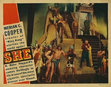 Randolph Scott, Julius Adler, Nigel Bruce, Ray Corrigan, Jerry Frank, Helen Gahagan, Noble Johnson, and Helen Mack in Sh