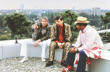 Rainer Werner Fassbinder, Wolf Gremm, and Günther Kaufmann in Kamikaze 89 (1982)