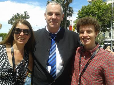 With Harry Vizard at Festival De Cannes