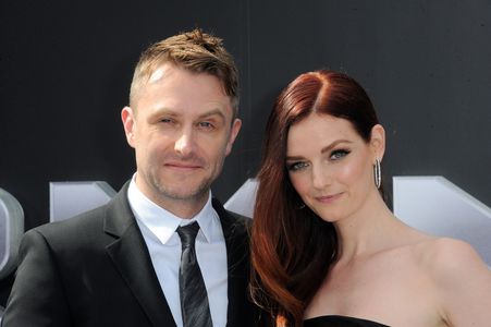 Chris Hardwick and Lydia Hearst at an event for Terminator Genisys (2015)