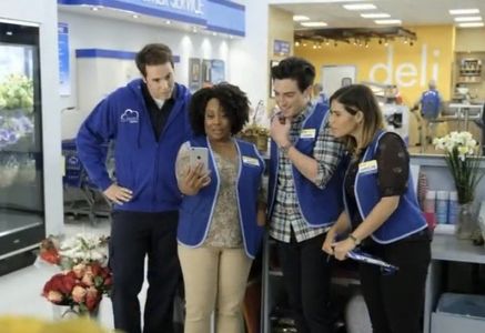 America Ferrera, Ben Feldman, Carla Renata, and Jon Barinholtz in Superstore (2015)