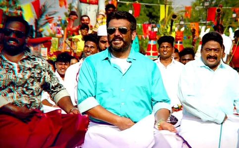 Ajith Kumar and Robo Shankar in Viswasam (2019)