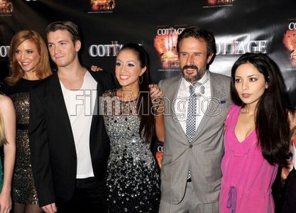 The Cottage Premiere Arrivals Rome Shadanloo with (starting from left) Kristen Dalton, Kyle Slabotsky, Alana O' Mara, an