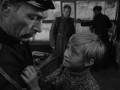 Nikolay Burlyaev, Nikolay Grinko, Stepan Krylov, and Valentin Zubkov in Ivan's Childhood (1962)