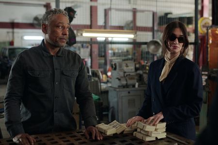 Giancarlo Esposito and Paz Vega in Kaleidoscope (2023)