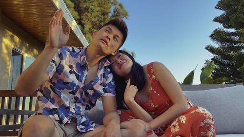 Harrison Xu and Natasha Tina Liu in Last Summer of Nathan Lee (2023)