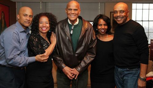 Andre Robinson, Lorey Hayes, Harry Belafonte, Pauletta Washington, and Roscoe Orman