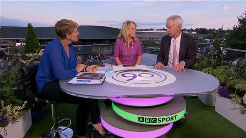 Clare Balding, John McEnroe, and Tracy Austin in Today at Wimbledon (1964)