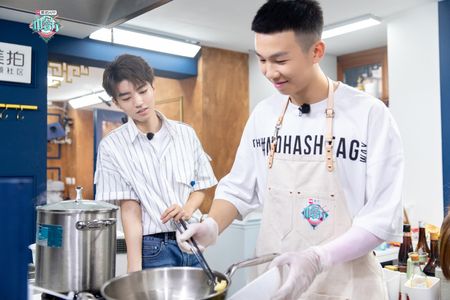 Karry Wang and Ju-Gang Bai in Chinese Restaurant (2017)