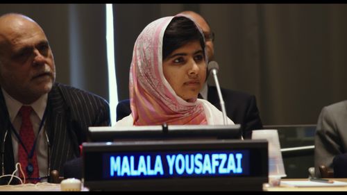 Malala Yousafzai at the United Nations General Assembly in New York City.