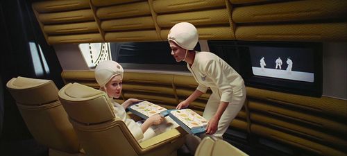 Penny Brahms and Edwina Carroll in 2001: A Space Odyssey (1968)