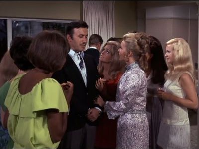 Farrah Fawcett, Michael Ansara, and Emmaline Henry in I Dream of Jeannie (1965)