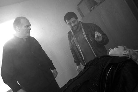 Ilyas Kaduji directing Jack O'Halloran and Petra Bryant in Abduct (2014)