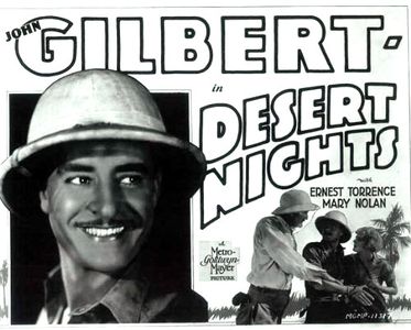 John Gilbert, Mary Nolan, and Ernest Torrence in Desert Nights (1929)