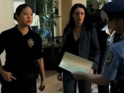 Still of Celeste Den and Paget Brewster in CRIMINAL MINDS.