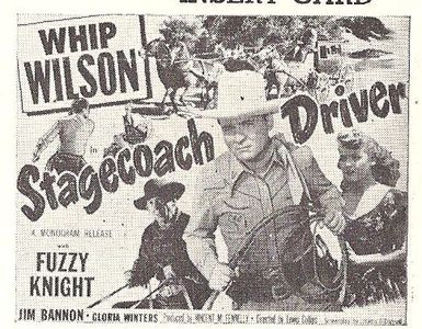 Gloria Winters, Fuzzy Knight, and Whip Wilson in Stagecoach Driver (1951)