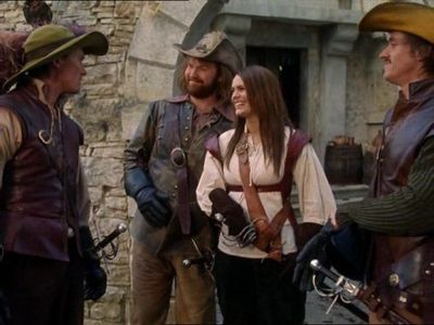 Susie Amy, Caspar Zafer, Niko Nicotera, and Andrew Musselman in La Femme Musketeer (2004)