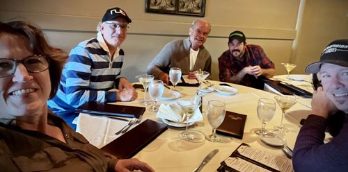 Production dinner in New London,CT with Kelsey Grammer - “The 12 Days of Christmas Eve”.