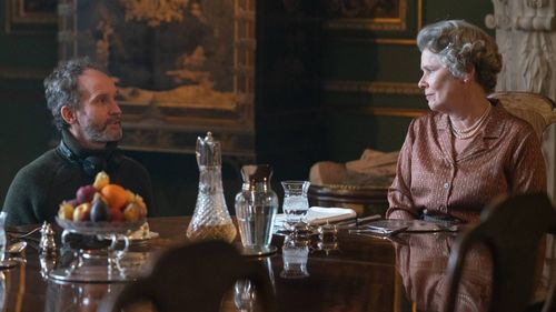 Imelda Staunton and Erik Richter Strand in The Crown (2016)