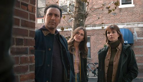 Aasif Mandvi, Katja Herbers, and Megan Ketch in Evil: Room 320 (2020)