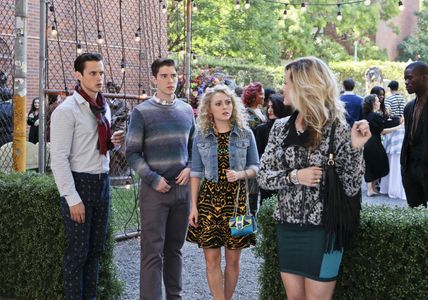 AnnaSophia Robb, Jake Robinson, Lindsey Gort, and Brendan Dooling in The Carrie Diaries (2013)