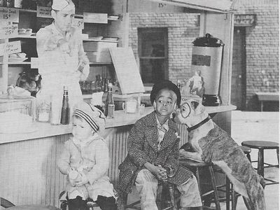 Matthew 'Stymie' Beard, Baldwin Cooke, and George 'Spanky' McFarland in The Pooch (1932)