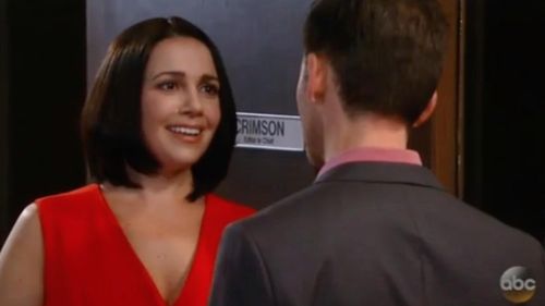 Eliana Saenz and James Patrick Stuart in 'General Hospital'.