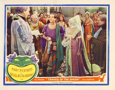 Douglas Fairbanks, Joseph Cawthorn, Clyde Cook, Dorothy Jordan, Edwin Maxwell, Mary Pickford, and Charles Stevens in The