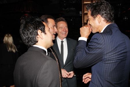 John Leguizamo, Benjamin Bratt, Bryan Cranston, and Brad Furman at an event for The Infiltrator (2016)