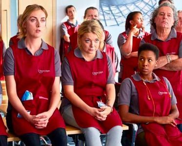 Still of Milanka Brooks, Sheridan Smith and Jade Anouka in Cleaning Up, ITV