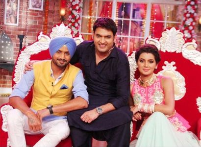 Harbhajan Singh and Geeta Basra in Comedy Nights with Kapil (2013)