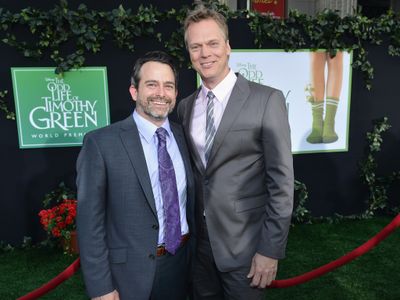 Peter Hedges and Geoff Zanelli at an event for The Odd Life of Timothy Green (2012)