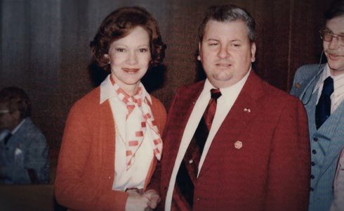 Rosalynn Carter and John Wayne Gacy in Conversations with a Killer: The John Wayne Gacy Tapes (2022)