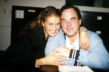 Nicole Nagel & Oliver Stone on the set of 