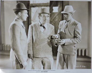 Frank Albertson, El Brendel, and John Garrick in Just Imagine (1930)